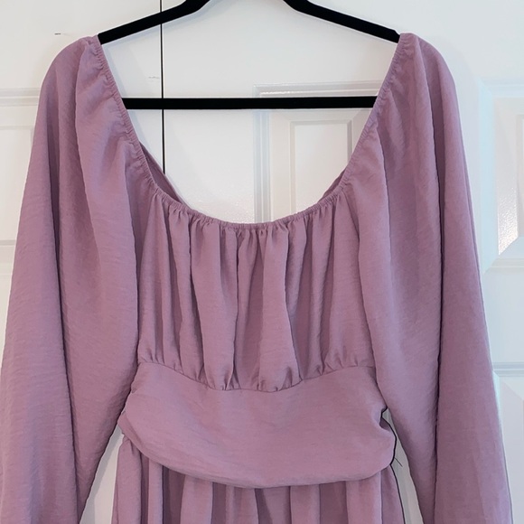 Women’s Tie in Back Lilac Dress size M - Picture 2 of 7